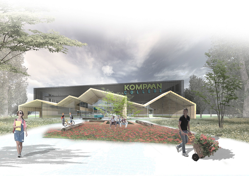 JOUS architecten_nieuwbouw Kompaan College 2