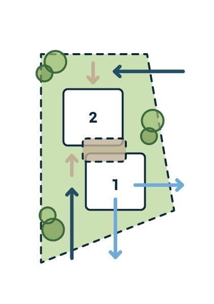 JOUS BRANDWEERKAZERNE BLAUWDRUK PLATTEGROND VRIJE KAVEL